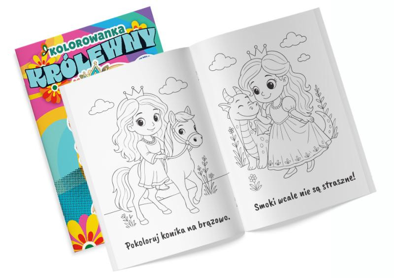 Kolorowanka hip Królewny z naklejkami Martel